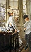 James Tissot Reading the News France oil painting artist